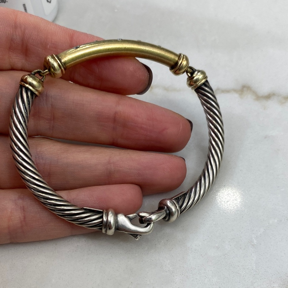 David Yurman Silver and Gold Bracelet